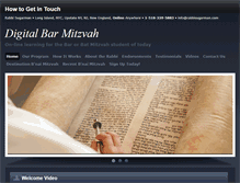 Tablet Screenshot of digitalbarmitzvah.com